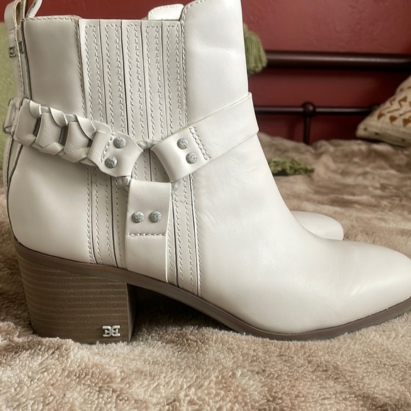 Sam Edelman Dalma Biker Booties With Buckle -Moto Riding Boots - Picture 1 of 5